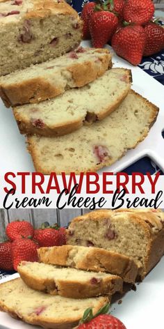 this strawberry cream cheese bread is so good it's made with fresh strawberries