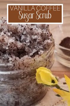 Coffee Scrub Packaging Ideas, Sugar Scrub Diy Recipes, Coffee Sugar Scrub Diy, Scrub Diy Recipes, Diy Foot Scrub Recipes, Homemade Sugar Scrub Recipes, Coffee Scrub Recipe, Sugar Scrub Homemade Recipe, Scrub Recipe Diy