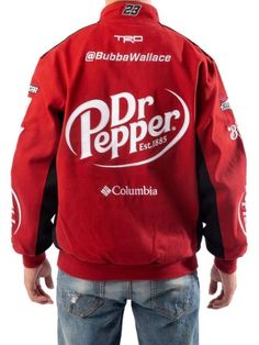 [additional] Red Cotton Bubba Wallace Dr Pepper Nascar Jacket Also, check out our other collection of jackets like Guardians Of The Galaxy 2 Jacket, Freddie Mercury Leather Jacket, Cyberpunk 2077 Samurai Jacket, Rip Wheeler Jacket, and more. [/additional] Product Specifications: Material: Cotton Fabric Inner: Soft Viscose Lining Closure: Button Style Closure Collar: Stand Up collar Sleeves: Long Sleeves Cuffs: Rib Knitted Cuffs Pockets: Two Pockets Outside & Pocket Inside Color: Red Cyberpunk 2077 Samurai, Jacket Cyberpunk, Bubba Wallace, Rip Wheeler, Track Suits Women, Nascar Jacket, Varsity Letterman Jackets, Galaxy 2, Racing Jacket