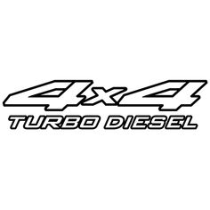 the logo for turbo diesel is shown in black and white