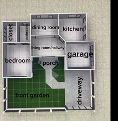 an overhead view of a floor plan for a house