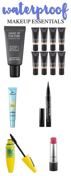 Waterproof Makeup Essentials #deals #ad Waterpark Essentials, Sport Makeup, Vacation Makeup, Amazing Wedding Makeup, Sweat Proof Makeup, Mattifying Primer, Wedding Makeup Tips, Gorgeous Makeup