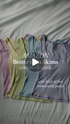 Heidi and Tara Snipes on Instagram: "DROP YOUR NAME BELOW FOR 🔗!! The perfect basic tank 🫶🏼 I get so many messages asking about the Skims tank I wear in a lot of my videos, but since then I have stumbled across an even BETTER ribbed tank top ! It’s better for many reasons… Firstly, it’s only $14 versus Skims’ $38 tank top… Secondly, it has a built-in bra WITH removable pads!! 🙌🏽 AND lastly it comes in the cutest color options! oh! and it’s NOT see-through 👏🏼 my skims tank is severely see through!!! Amazon FTW 🌈  Skims, skims cotton rib tank, skims tank top, skims girl, Amazon fashion, Amazon tank top, tank tops, best tank tops, summer fashion, summer fashion finds, summer tank tops, cami, Amazon tank, affordable fashion, skims try on, skims review, skims Amazon, lounge tank  #amazo Amazon Tank Top, Tank Tops Summer, Tank Outfit, Best Tank Tops, Ribbed Tank Top, Summer Tank, Top Tank, Summer Tank Tops, Ribbed Tank Tops