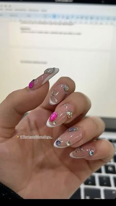 Blush Nails, Almond Nails Designs, Chic Nails