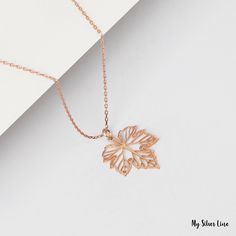 "Sycamore Leaf Necklace is made by hand in our workshop with care. All our jewelry is the most elegant choice for the Bridesmaids, friends, your loved ones and for yourself. Sycamore Leaf Necklace * Material: High Quality Solid 925 Sterling Silver. * Finish: Sterling Silver ∙ Gold ∙ Rose Gold. * All our jewelry is custom made by hand with care in our workshop. HOW TO ORDER ❓ * Select your necklace COLOR. * Choose necklace length from 14\" to 22\". The length option is the TOTAL chain length (inc Elegant Rose Gold Leaf Jewelry, Delicate Rose Gold Necklace Gift For Mom, Delicate Rose Gold Necklace For Mom, Handmade Rose Gold Necklaces For Mother's Day, Handmade Rose Gold Necklace For Mom, Handmade Rose Gold Necklace Gift For Mom, Handmade Rose Gold Jewelry For Bridesmaids, Rose Gold Leaf-shaped Jewelry For Gifts, Rose Gold Leaf-shaped Jewelry Gift