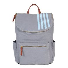 Stay organized on the go and carry it all in style with this beautiful, functional, high-quality backpack, with lots of storage! It features 9 pockets for optimal organization and convenience. You can fit a 15" laptop, your planner, a lunch tote, a water bottle, and so much more. This designer catch-all backpack is an organizational essential for busy travelers, students, teachers, parents, and professionals. Personalizable, great for gifting, and adds a stylish accent to the perfect travel bag. Gray Backpack For Everyday Use And Back To School, Back To School Backpack Diaper Bag For Everyday Use, Back To School Diaper Backpack, Back To School Diaper Backpack For Everyday Use, Gray Softback Backpack For Everyday Use, Gray Standard Backpack, Modern On-the-go Backpack With Pockets, Everyday Large Capacity Gray Backpack, Modern Backpack With Pockets For Everyday Use