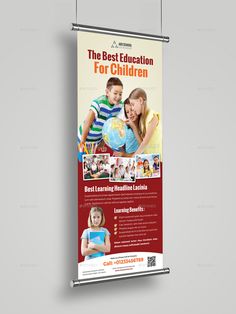 the best education for children roll up banner