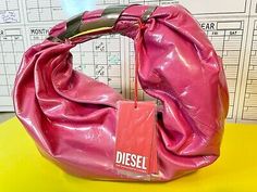 Diesel Grab-D Hobo Handbag (off April 2024 Runway)  | eBay 2024 Runway, Hobo Handbag, April 2024, Hobo Handbags, Black Logo, Vintage Looks, Bags Handbags, Vintage Style, Shoe Accessories