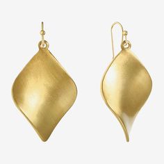 Earring Back: WireMetal Color: Gold ToneEarring Length: 47mmEarring Width: 25mmCare: Wipe CleanEarrings Style: Drop EarringsCountry of Origin: Imported Monet Jewelry, Earrings Drop, Jewelry Gold, Earrings Color, Earring Backs, Jewellery And Watches, Gold Jewelry, Gold Tones, Twist