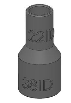 "File is for a 3d printer. There will be just 1 file inside the order which is the .STL file.  All of the dimensions are in mm. 1 inch = 25.4 mm Recommended settings: Material: PLA or PLA+ Layer height: 0.35mm Nozzle size: 0.4 mm Infill: 20% ID stands for internal diameter (measured in mm) EX stands for external diameter (measured in mm) If you are looking for similar items contact me The ID and EX measurements refer to the adapters and not your equipment. For example - an adapter at 36ID 27EX means it will work with a tube that is 36 mm on the outside (it will slide inside the adapter) or 27 mm on the inside (it will slide over the adapter). If you found an adapter that I currently sell and you are convinced it may be close to what you are looking for but it might be a bit too tight for y Festool Vacuum, Dewalt Tstak, Dust Extractor, Make And Sell, 3d Printer, Easy To Use, Wellness Design, Vacuum Cleaner, 1 Inch