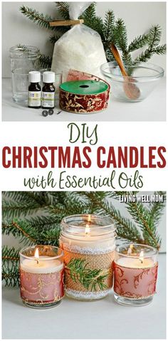 diy christmas candles with essential oils