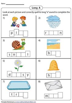 worksheet for beginning and ending sounds with pictures to help students learn the letter sound