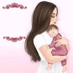 a woman holding a baby in her arms with the words happy mother's day on it