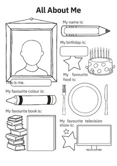 an activity sheet for children to learn how to write and draw