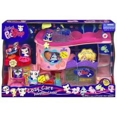 the littlest pet shop playset is packed with accessories and has an open door