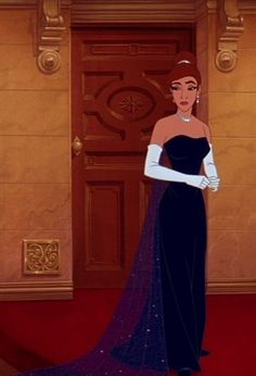 the princess from disney's sleeping beauty standing in front of a door