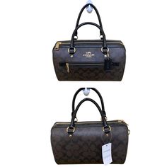 Coach” Bag Brand New | Original Tissue Paper & Arm Strap Is Inside The Purse Coach Coated Canvas Satchel With Zipper, Bags Coach, Coach Bag, Bag Brand, Coach Handbags, Tissue Paper, Coach Bags, Black And Brown, Satchel