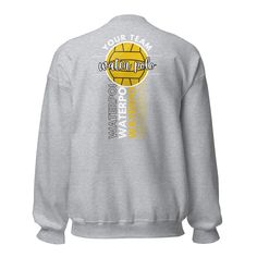 Show your team spirit with our unisex crewneck sweatshirt, made from a comfortable and durable blend of 50% cotton and 50% polyester. This versatile sweatshirt is perfect for water polo teams, offering the perfect balance of warmth and breathability. Customize it with your team name for a personalized touch that makes it uniquely yours. Key Features: High-Quality Fabric: This crewneck sweatshirt is crafted from a 50% cotton and 50% polyester blend, ensuring a soft feel and long-lasting wear. It's perfect for staying warm during those chilly poolside days. Unisex Fit: Designed to look great on everyone, this sweatshirt comes in a range of sizes (S, M, L, XL, XXL) to ensure the perfect fit for all team members. Customizable Design: Add your water polo team name to the front of the sweatshirt Water Polo Team, Polo Team, Team Sweatshirts, Water Polo, All Team, Team Name, Team Names, Team Spirit, Unisex Sweatshirt