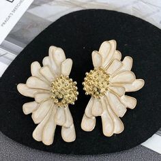 44376283218139 Color Flower, Making Earrings, Pattern Flower, Enamel Flower, Earrings Stud, Shape Pattern, Flower Petals, Silver Earrings Studs, Silver Studs