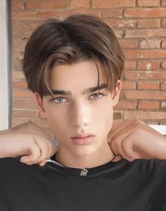 Middle Part - 100 Best Teenage Boys Haircuts (Trending This Year) on latestlocks.com Middle Part Boys Haircut, Boys Haircut Middle Part, Boys Middle Part Haircut, Men Haircut Middle Part, Boys Hairstyles Long, Guys Middle Part Hair, Boy Hairstyles Straight Hair, Middle Part Fade, Boys Hair Long On Top Short On Sides