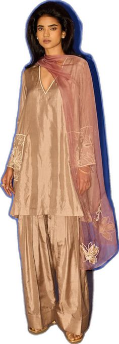 Adah Sharma, Salwar Pattern, Diana Penty, Pearl Embroidery, Kurta Set For Women, A Line Kurta, Kareena Kapoor Khan, Luxury Sale, Brown Silk