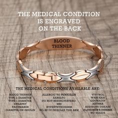 Addisons Disease, Medical Id Bracelets, Medical Bracelet, Medical Alert, Cool Gifts For Women, Id Bracelets, Tomorrow Will Be Better, Velvet Bag, Medical Conditions