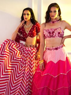 A three-piece Poppy Pink Ombre Celeste lehenga set from the Rashika Sharma collection. This beautiful poppy pink lehenga in ombre silk fabric is paired with a hand-embroidered chiffon bustier blouse. The lehenga features an embroidered belt detail at the waistline. The outfit is completed with a signature choker dupatta in chiffon material. The nakshi, beads, zardozi, sequins, mirror and thread work enhance the Poppy Pink Ombre Celeste lehenga set.
Clutch NOT included.
Ready to ship size: Small, Choker Dupatta, Bustier Blouse, Embroidered Belt, Pink Lehenga, Embroidered Chiffon, Chiffon Material, Thread Work, Pink Ombre, Three Piece