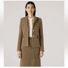 Stuttering Tweed Jacket And Skirt, Skirt Suit, Tweed Jacket, Max Mara, Blazer Suit, Suit Jacket, Jackets & Coats, Jackets For Women, Wool