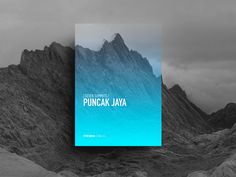 a book sitting on top of a mountain covered in rocks and dirt, with the title punchaca jaya