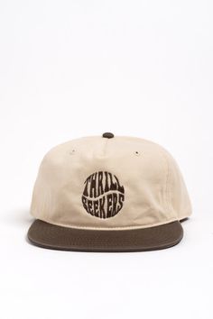 Twist Logo, Five Panel Cap, Five Panel, Super Duper, Natural Brown, Snapback Hat, Logo Embroidered, Snapback Hats, Comfort Fit