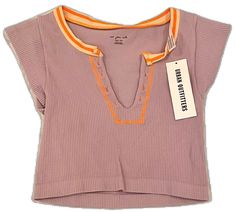 Trendy Orange Seamless Top, Casual Seamless Purple Tops, Casual Purple Seamless Tops, Casual Orange Seamless Tops, Minnie Mouse Sweatshirt, Athletic Crop Top, Going For Gold, Boat Neck Tops, V Neck Tank Top