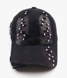 Black Crystal Embellished Cap | S.Coups - Seventeen Black One Size Black Casual Baseball Cap For Parties, Casual Black Baseball Cap For Party, Black Adjustable Embellished Hats, Black Snapback Baseball Cap For Party, Deity Clothes, Meme Shirts, S.coups Seventeen, Rose Fashion, Gift Post