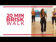 a group of women dancing in a dance studio with the words 20 min brisk walk