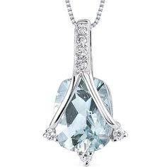 Add a pop of color with this Ice Blue Hue Aquamarine Pendant. Sparkly 14 Karat White Gold makes this ultra luxurious without the high price. Style P8866 Jewelry Questions, Gold Cushions, Aquamarine Pendant, Pendant For Women, Special Jewelry, Aquamarine Gemstone, Diamond Pendant Necklace, Fine Jewellery Necklace, Fashion Jewelry Necklaces