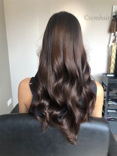 Chocolate Black Tea Hair, Cool Brunette Hair Color, Free Hairstyle, Hair Styles Ideas, Mocha Hair, Black Hair Balayage, Brown Hair Inspo, Fresh Haircut