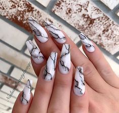 Coffin Nails Designs Summer, Marble Nail Designs, Marble Nail, Marble Nail Art, Pretty Gel Nails, Gel Nail Designs