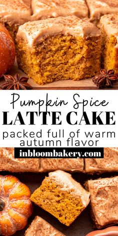 pumpkin spice latte cake is packed full of warm spices