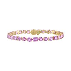 Multishape Pink Sapphire Tennis Bracelet – LUISA ALEXANDER Jewelry Accessories Aesthetic, Bracelets Aesthetic, Sapphire Tennis Bracelet, Pink Sapphire Jewelry, Accessories Aesthetic, Jewelry Accessories Ideas, Dope Jewelry, Beating Heart, Jewelry Lookbook