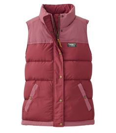 Women's Mountain Classic Down Vest, Colorblock | Vests at L.L.Bean Puffer Vest Outfit, Winter Style Guide, Winter Vest, Ripstop Fabric, Outerwear Vest, Vest Outfits, Down Vest, Winter Coats, Winter Coats Women