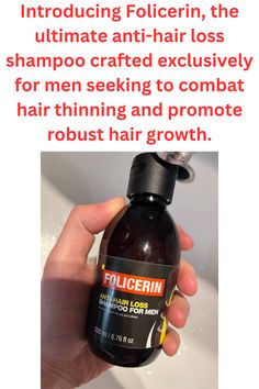 Men, it’s time to reclaim your confidence! Folicerin combines cutting-edge science with gentle care to combat hair loss. By thickening and strengthening new strands, improving scalp health, and delivering a deep clean, this shampoo is the perfect addition to your daily grooming routine. Experience the power of biopolymer-enhanced active ingredients and rediscover thicker, healthier hair.
#HairCareForMen #AntiHairLoss #HealthyScalp