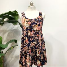 American Eagle Navy Blue Floral Tiered Swing Dress Nwt. Xxs But Fits S. Swing Dress, Blue Floral, American Eagle Outfitters, American Eagle, Colorful Dresses, Navy Blue, Color Blue, Mini Dress, Womens Dresses