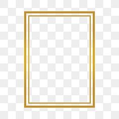 an empty gold frame on a white background, with no image or text in it