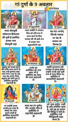 an article in the hindu language with pictures of deities and their names, which are also written