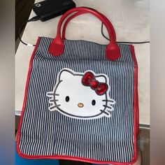 Selling A Brand New Hello Kitty Tote Bag. Colors Are Red, Black And White. Measures Around 12” Long And Approximately 11” Wide And Around 4”” Width. Hello Kitty Tote Bag, Hello Kitty Tote, Hello Kitty Bags, Hello Kitty Bag, Plush Backpack, Womens Tote Bags, Hello Kitty, Kitty, Backpacks