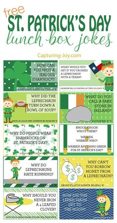 st patrick's day lunch box jokes