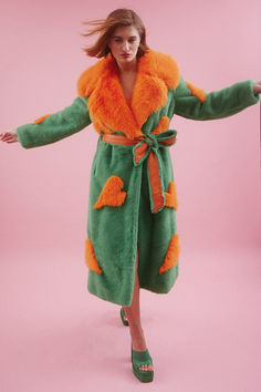 It's easy to see why our latest arrival is such a big hit.      Faux Fur Bamboo   Belted   Oversized lapel   Pockets   Handmade   Silk Lining   Love-heart design    15% Acrylic 85% Modacrylic Lining: 100% Viscose Long Faux Fur Coat, Faux Fur Long Coat, Fur Headband, Fur Long Coat, Faux Fur Scarves, Faux Fur Bag, Cashmere Dress, Faux Suede Jacket, Suede Coat