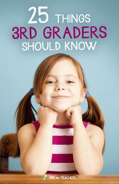 25 Things Every 3rd Grader Needs to Know - WeAreTeachers Homeschooling 3rd Grade, Third Grade Homeschool, American States, Homeschool Lesson Plans, Homeschool Routine, Teaching Third Grade, Homeschool Elementary, Homeschool Education, Third Grade Classroom