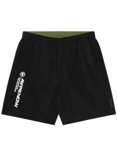 Zip Puller, Airport Fashion, Bathing Ape, A Bathing Ape, Shorts Black, Black Logo, Running Shorts, Summer Shorts, Black Shorts