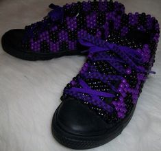 Kandi Shoes, Scene Shirts, Wacky Fashion, Kandi Projects, Pony Bead Projects, Diy Kandi Bracelets, Scene Aesthetic, Diy Kandi