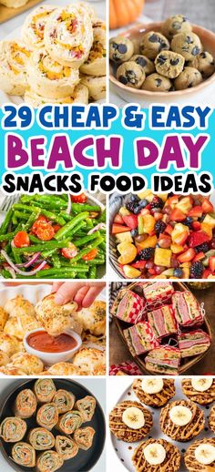 25 cheap and easy beach day snacks food ideas